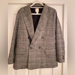 H&M Gray tweed blazer. size 8.